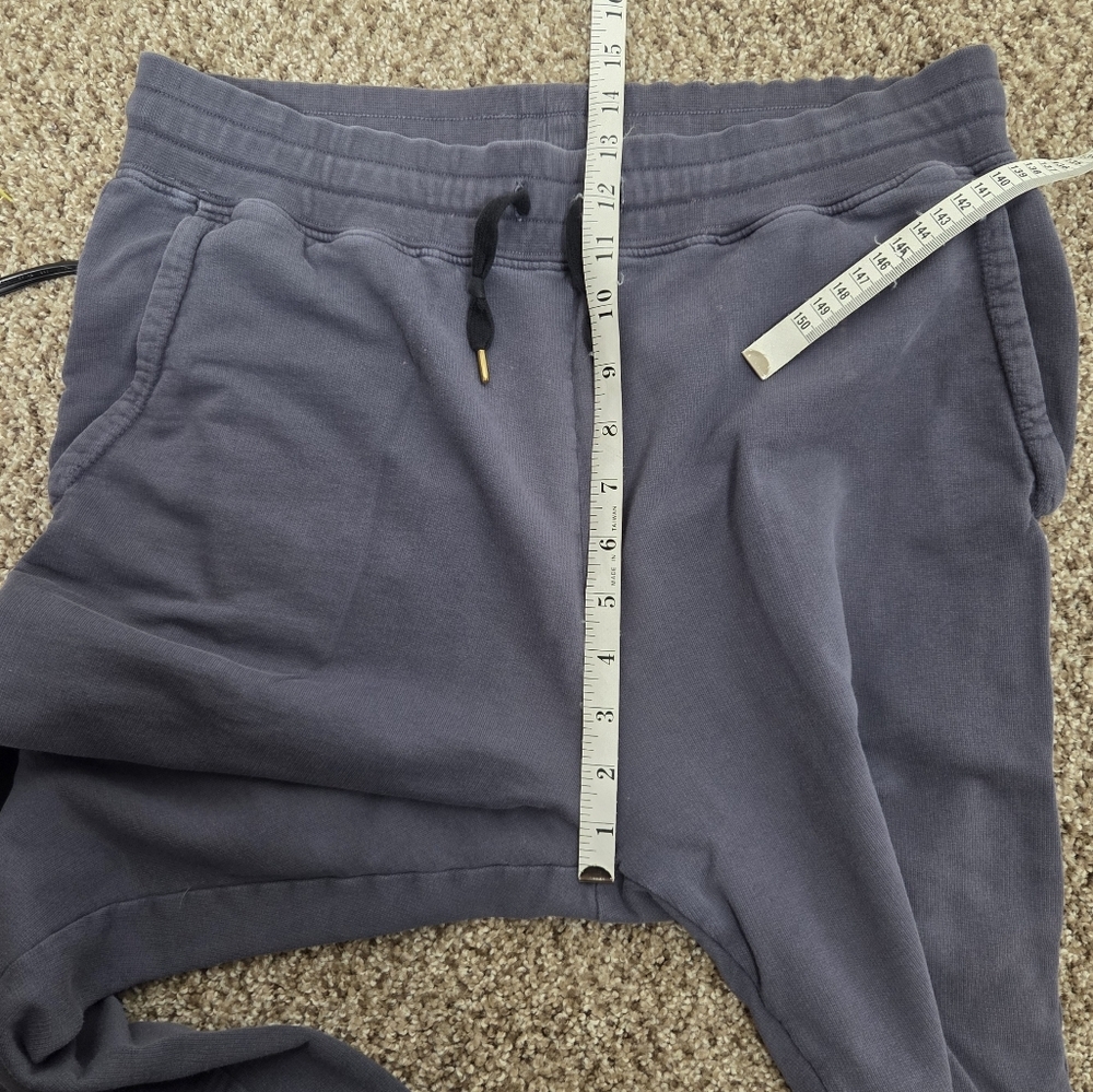 American Giant Joggers Men's Size Medium Made In USA Gray Drawstring Sweatpants - Picture 7 of 9